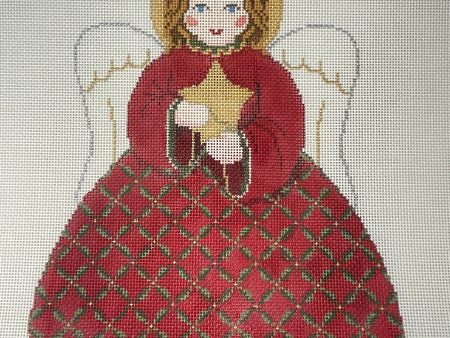 *SALE   Susan Roberts Needlepoint 3399F B Angel Tree Topper- Front Back For Discount