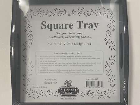 Sudberry House 10x10 Square Tray Black Online now