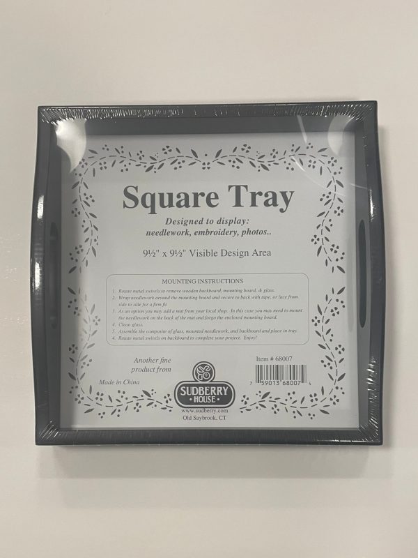 Sudberry House 10x10 Square Tray Black Online now