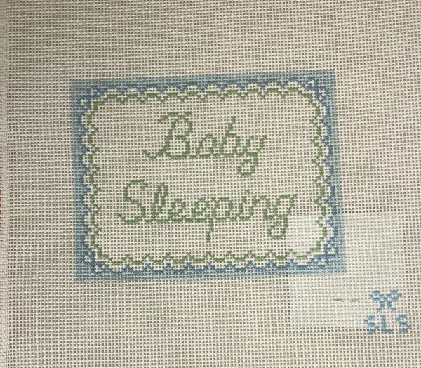 SLS Needlepoint Baby Sleeping- Blue For Cheap