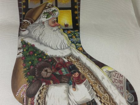 * Susan Roberts Needlepoint TTAXS377- Santa on the Job Online now