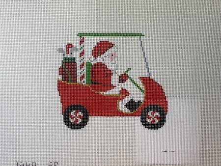 Susan Roberts  Needlepoint Designs 1249 Golf Cart Santa For Cheap