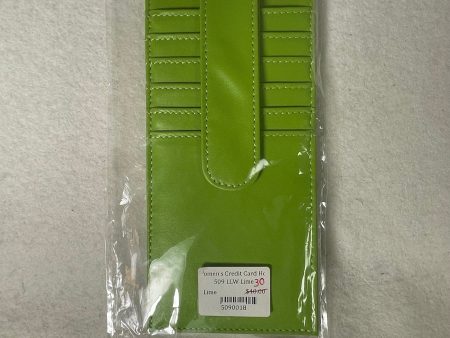 * SALE  Planet Earth Women s Credit Card Holder LLW Lime Hot on Sale