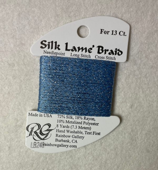 Silk Lame Braid LB248 Blue Promise For Cheap