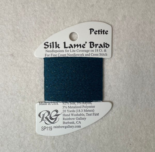 Petite Silk Lame Braid SP119 Blue Sapphire Fashion