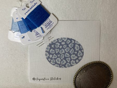 Superfine Stitches Buckle Kit- Blue Leopard Supply