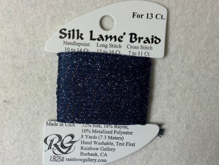 Silk Lame Braid LB254 Deep Periwinkle For Sale