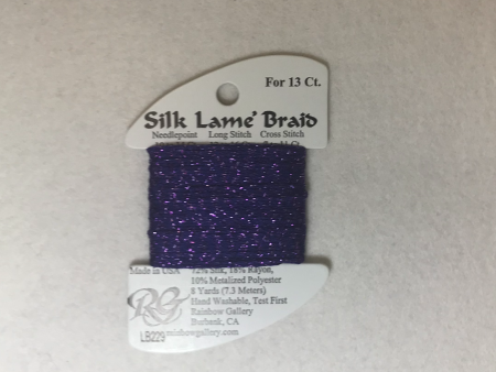 Silk Lame Braid LB229 Plush Purple For Cheap