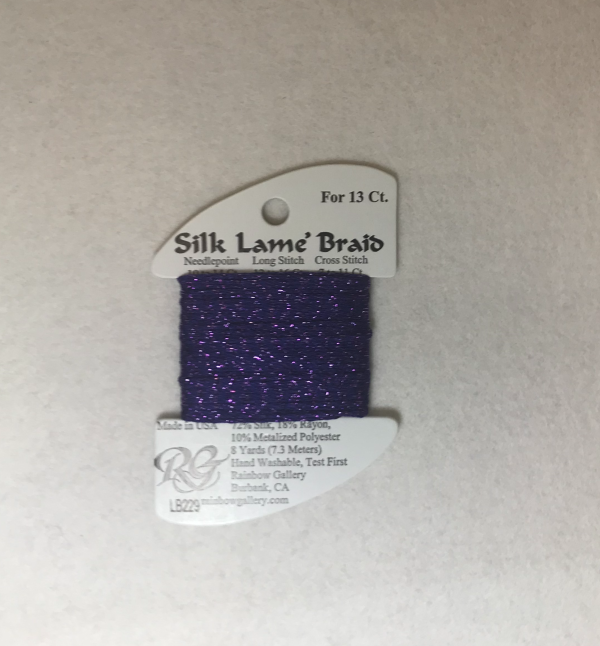 Silk Lame Braid LB229 Plush Purple For Cheap