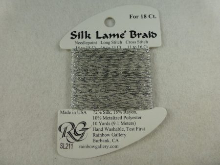 Silk Lame Braid SL211 Glacier Gray Supply