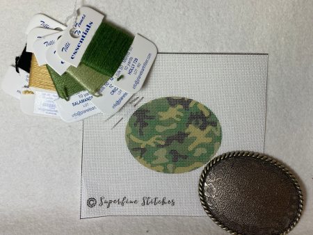 Superfine Stitches Buckle Kit- Green Camo For Cheap