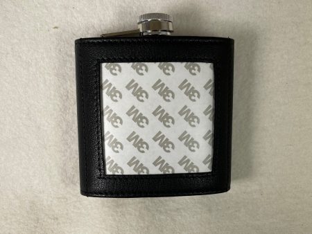 Self Finishing Leather Flask - Black For Cheap