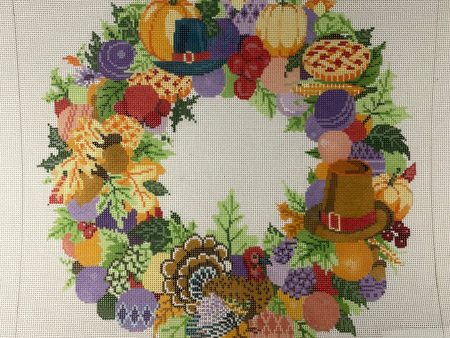 * A Stitch in Time 395 Thanksgiving  Fall Wreath- 18m For Discount