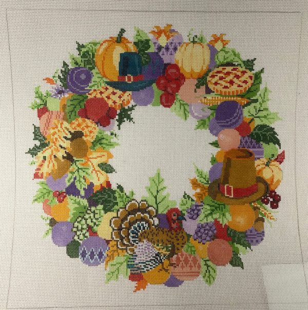 * A Stitch in Time 395 Thanksgiving  Fall Wreath- 18m For Discount