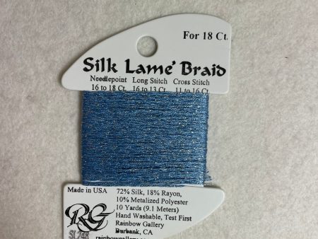 Silk Lame Braid SL248 Blue Pomise Supply