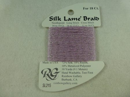 Silk Lame Braid SL215 Soft Amethyst Supply