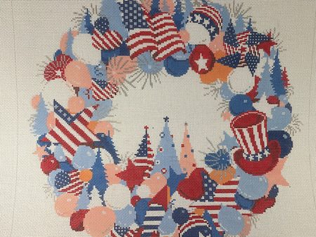 * A Stitch in Time 394 Fourth of July Wreath- 13m Online