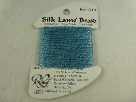 Silk Lame Braid LB213 Dusty Turquoise Supply