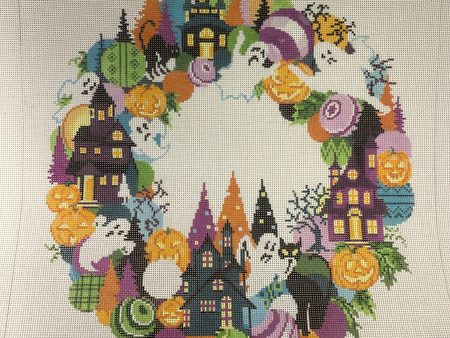 * A Stitch in Time 393 Halloween Wreath- 13m Online Hot Sale