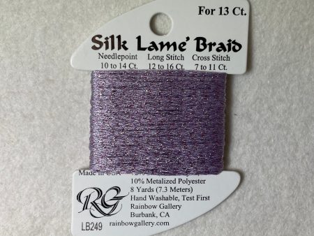 Silk Lame Braid LB249 Pale Mauve Online Sale