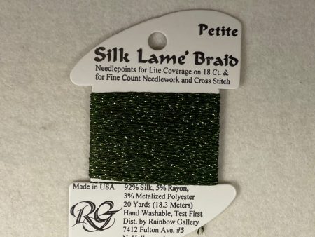 Petite Silk Lame Braid SP37 Dark Avocado Fashion