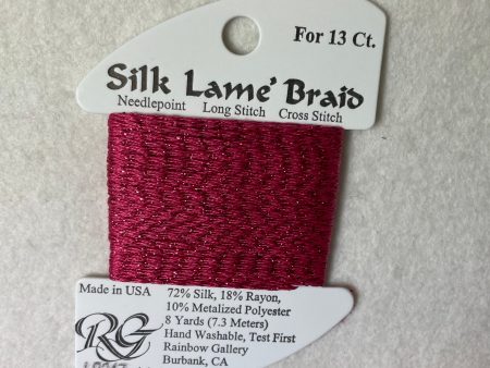 Silk Lame Braid LB247 Paris Pink Fashion