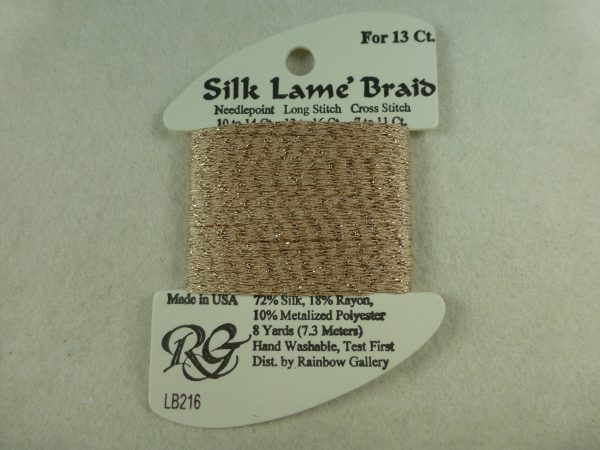 Silk Lame Braid LB216 Touch of Tan For Cheap