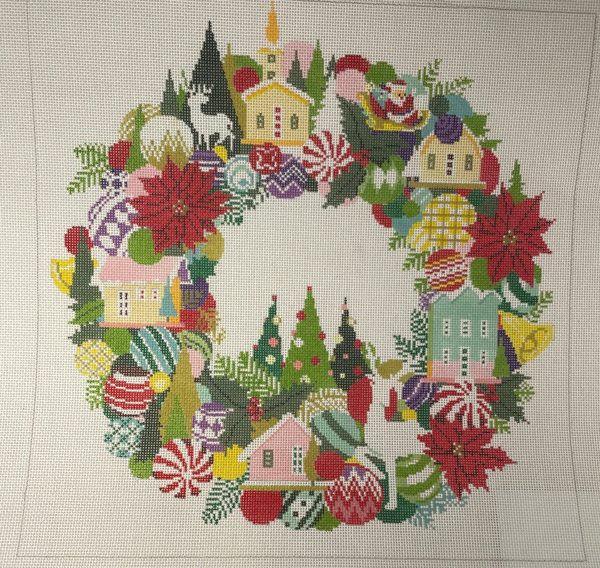 * A Stitch in Time 390 Christmas Wreath- 18m Supply