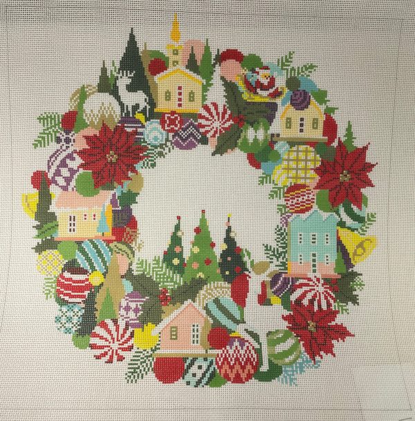 * A Stitch in Time 390 Christmas Wreath- 13m For Discount